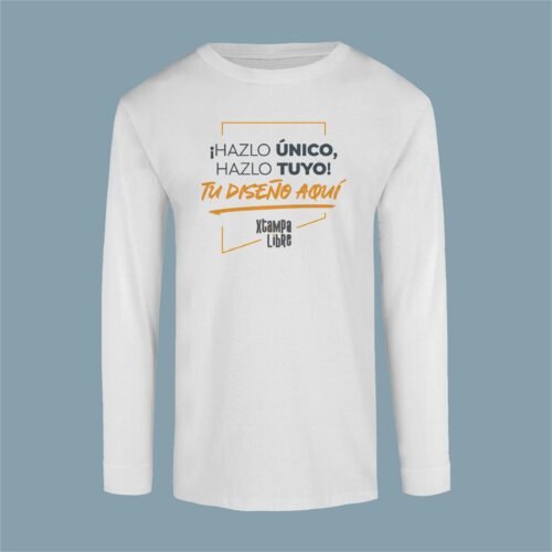 T-Shirt Personalizable manga larga