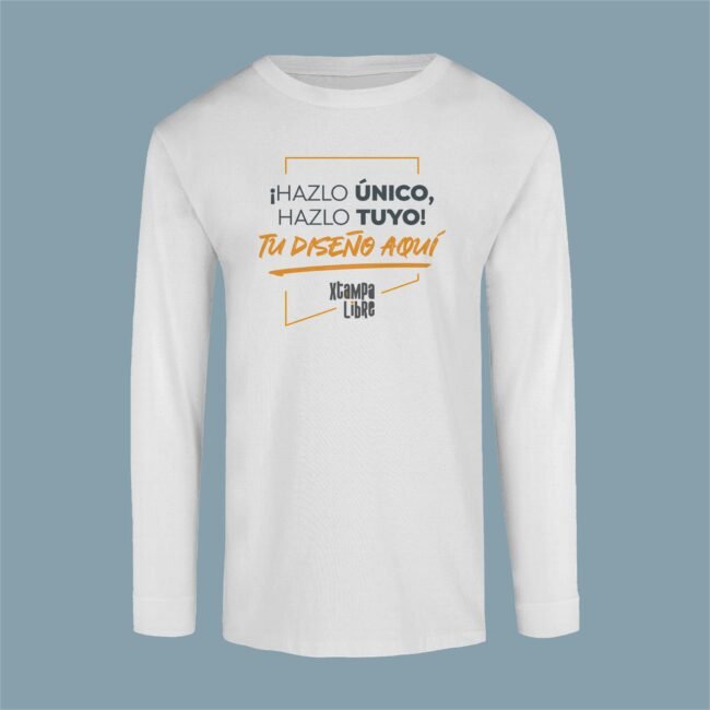 T-Shirt Personalizable manga larga