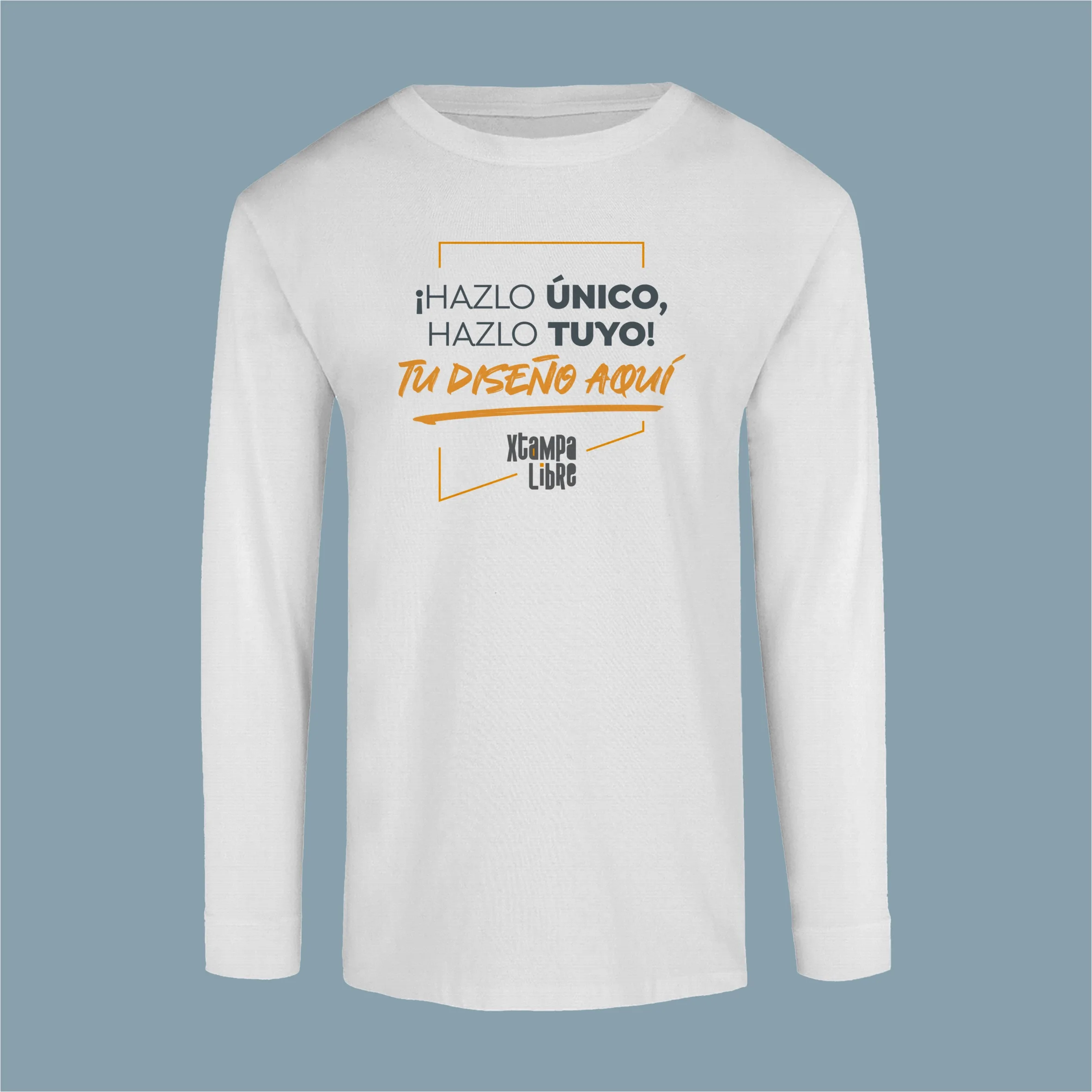 T-Shirt Personalizable manga larga