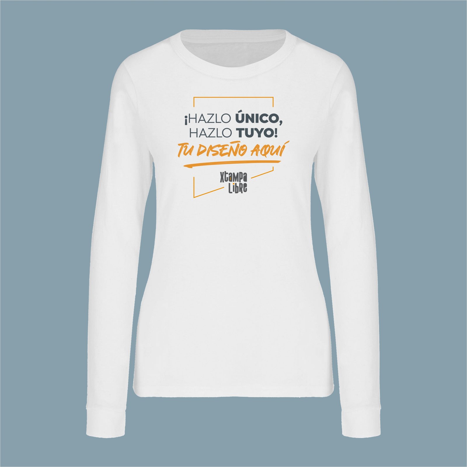 T-Shirt Personalizable Mujer manga larga T-Shirt Personalizable Mujer manga larga