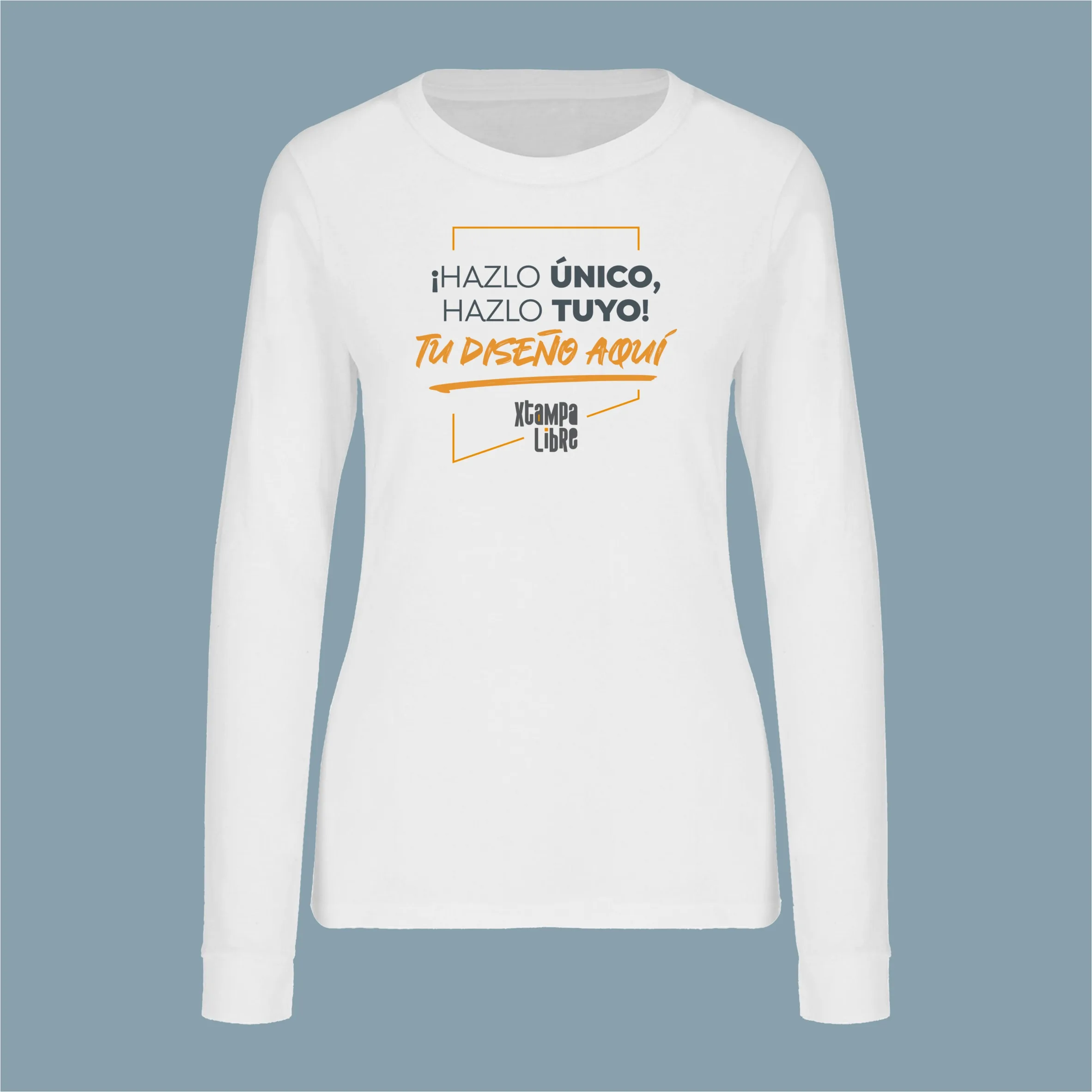 T-Shirt Personalizable Mujer manga larga