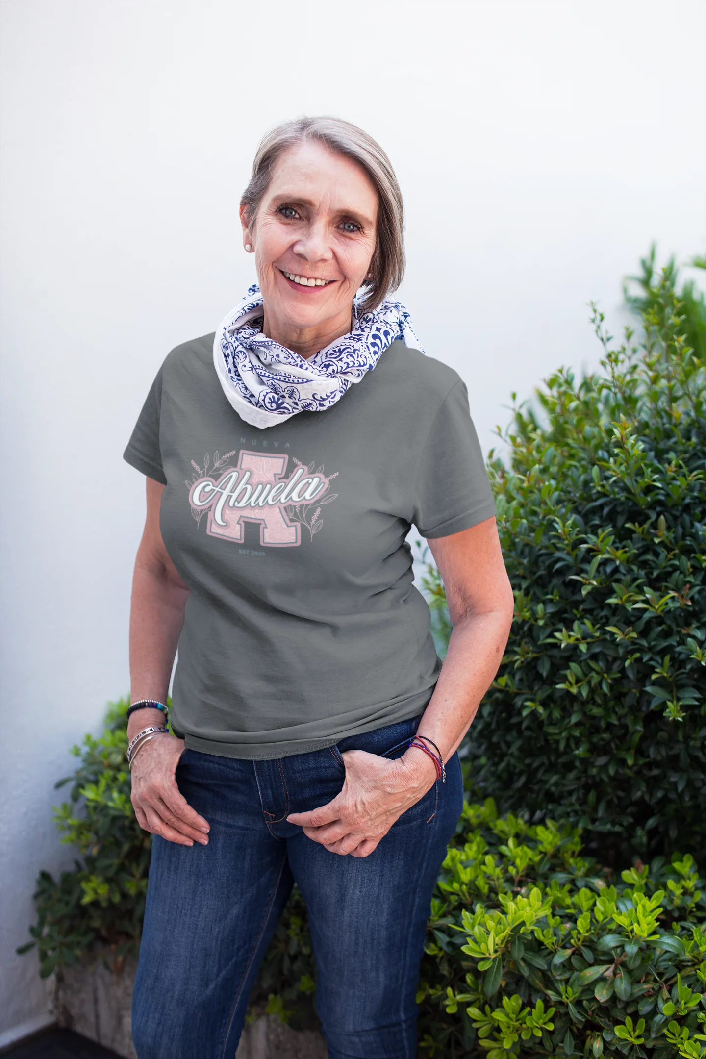 senior-woman-wearing-a-round-neck-tee-mockup-against-plants-a20667 (1)