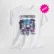 Playera oficial Blanca Riesgo de Contagio diseño retro