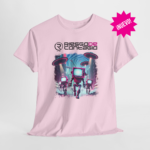 Playera oficial Rosa Riesgo de Contagio diseño retro