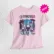 Playera oficial Rosa Riesgo de Contagio diseño retro