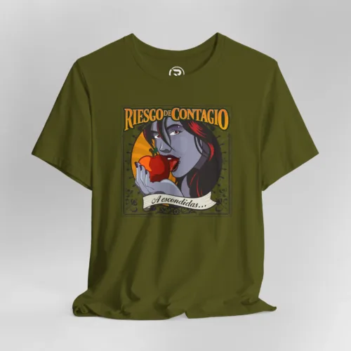 Playera oficial Riesgo de Contagio diseño retro