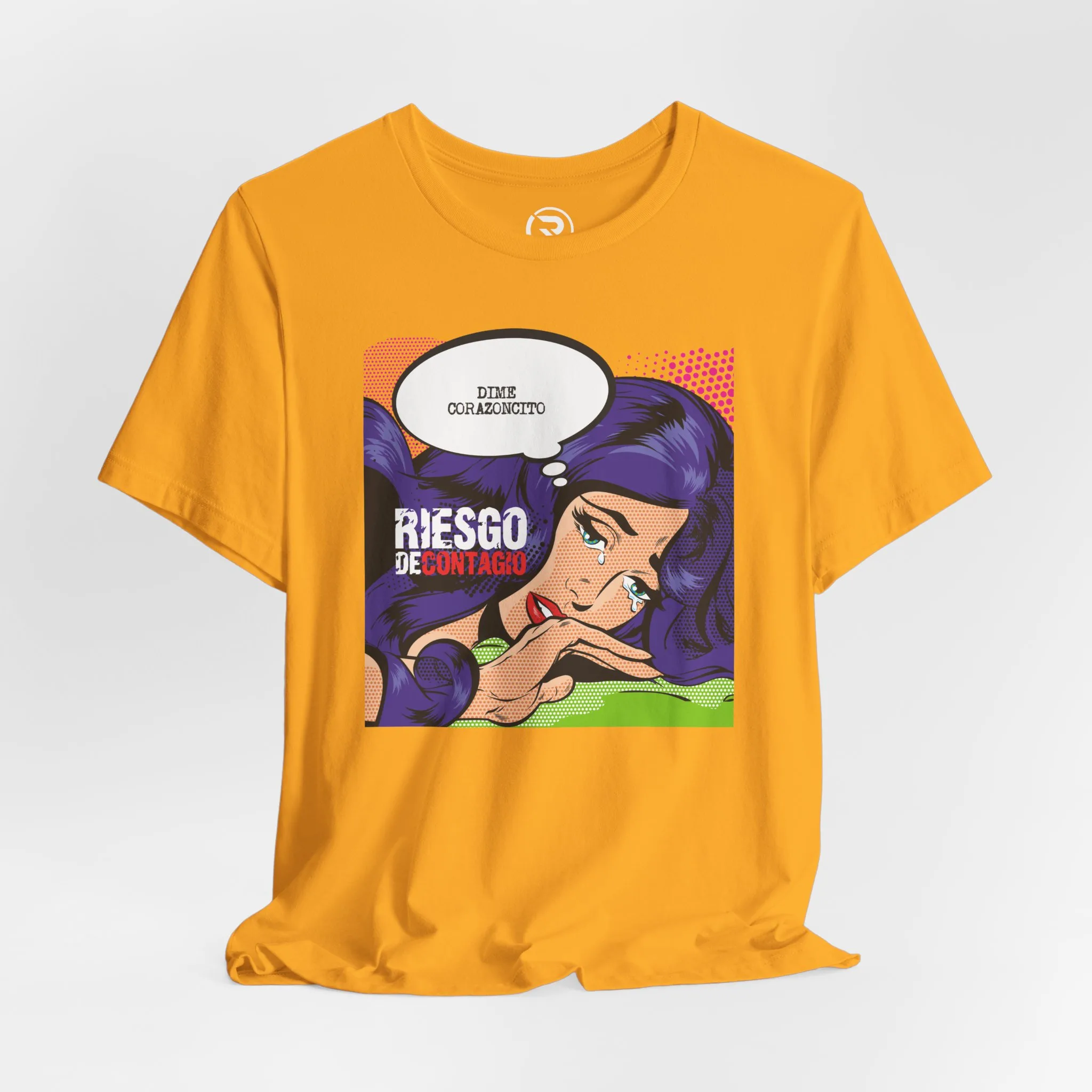 Playera oficial Riesgo de Contagio diseño retro