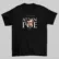AUT-001 Edgar Allan Poe Negro Playera literaria Allan Poe estilo origami frente