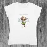Playera literaria Shakespeare estilo origami frente