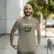 Men’s tee mockup, basic wear apparel fashion psd