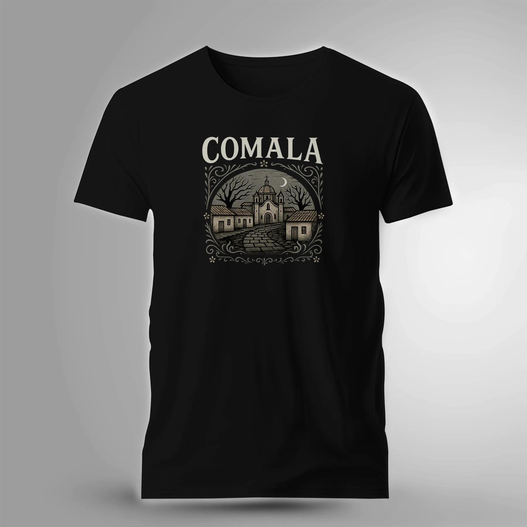 Playera literaria Comala inspirada en Pedro Páramo de Juan Rulfo – Xtampa Libre