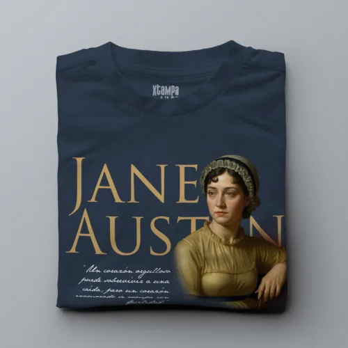Playera literaria Jane Austen estilo clásico – T-shirt con frase