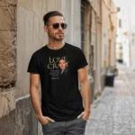 Playera literaria H.P. Lovecraft estilo clásico con frase y firma – Xtampa Libre