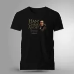 playera literaria Hans Christian Andersen con frase “La vida misma es el cuento de hadas más maravilloso” | Xtampa Libre.