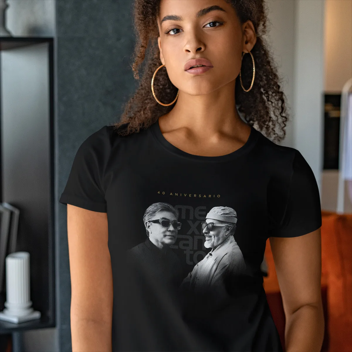 Playera Dama Mexicanto 40 Años con foto del dueto – Edición Especial Xtampa Libre