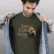Man in a half denim hoodie jacket mockup