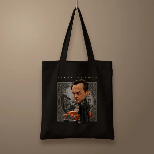 Morral Albert Camus coche Caricatura | LCE