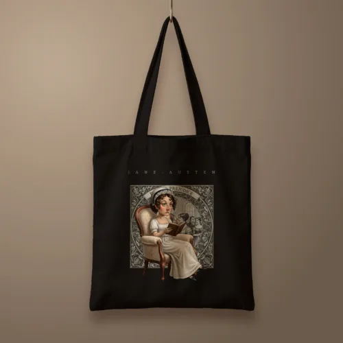 Morral Jane Austen sentada Caricatura | LCE