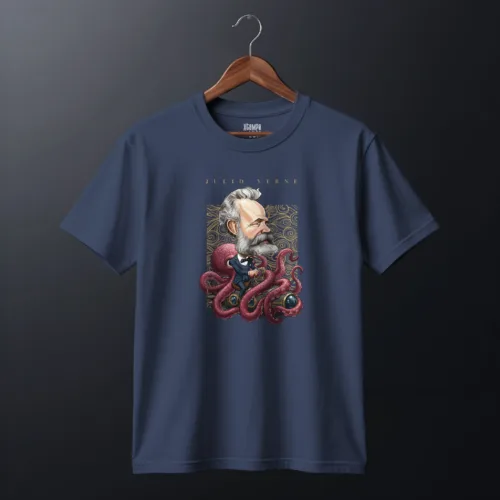 Playera Julio Verne Caricatura Pulpo | LCE