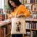 Escritores caricaturas_shakespeare_350x400_halftone Bolsa Tote_flat_crudo_lifestyle