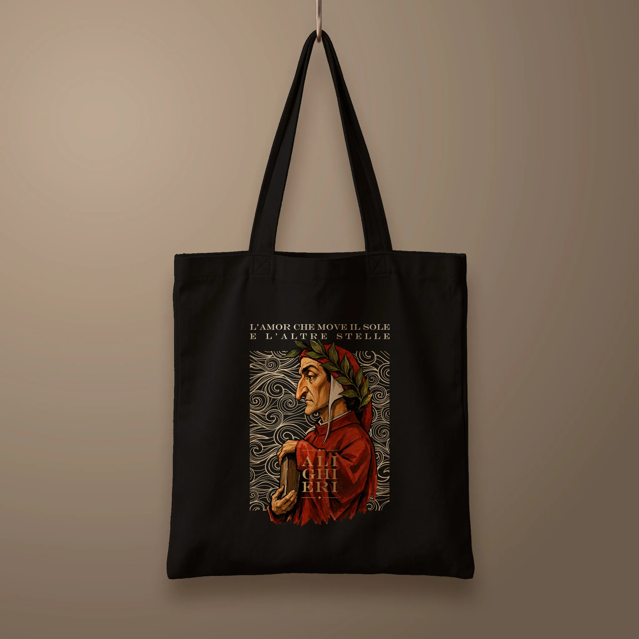 alighieri-35x40cms Bolsa Tote_flat_negro