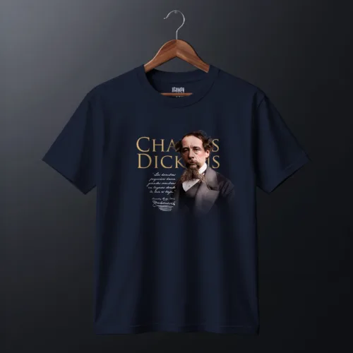 Playera Charles Dickens frase y firma | LCE