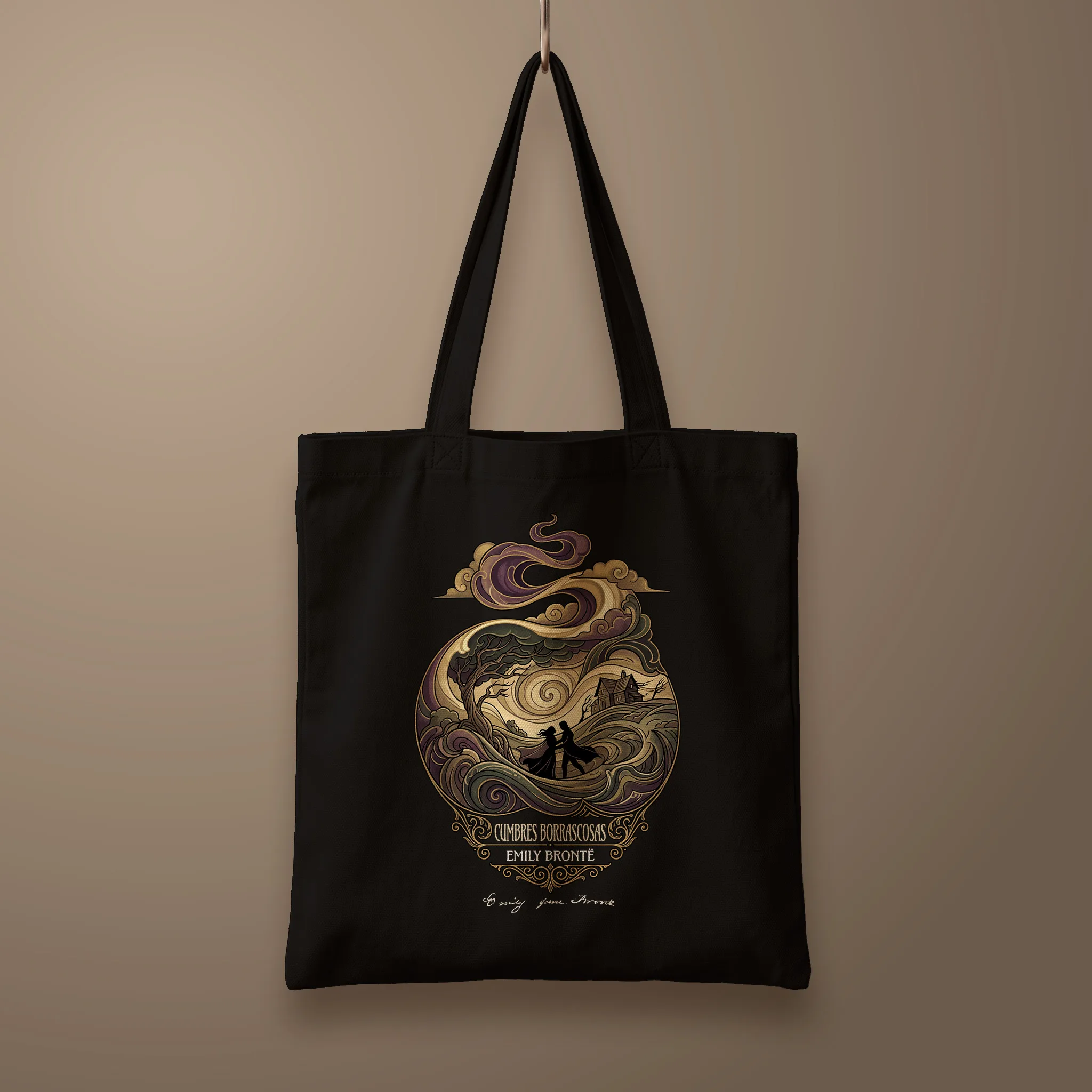 cumbres-borrascosas-350x400mm-03_claras Bolsa Tote_flat_negro