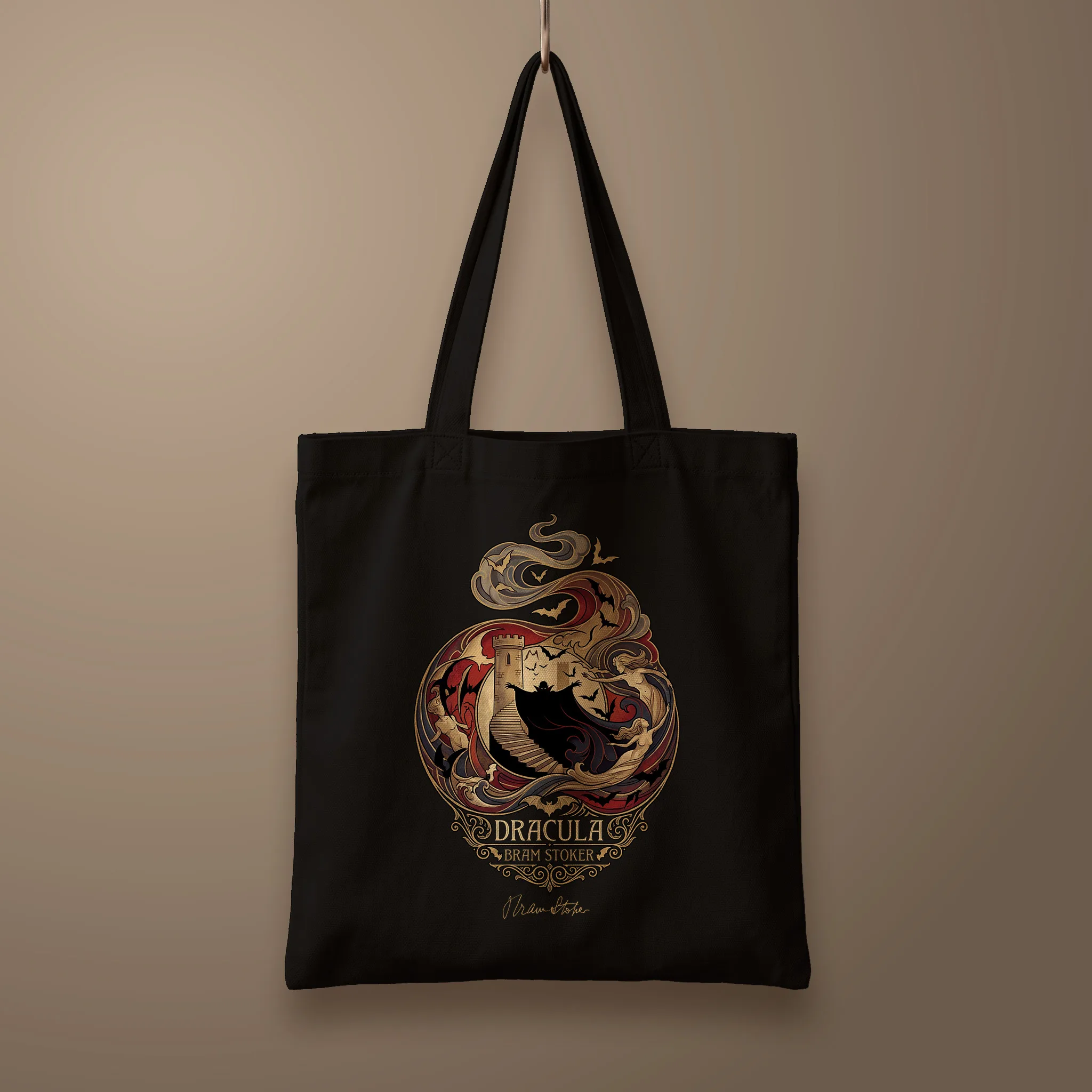 dracula-350x400mm-02 Bolsa Tote_flat_negro