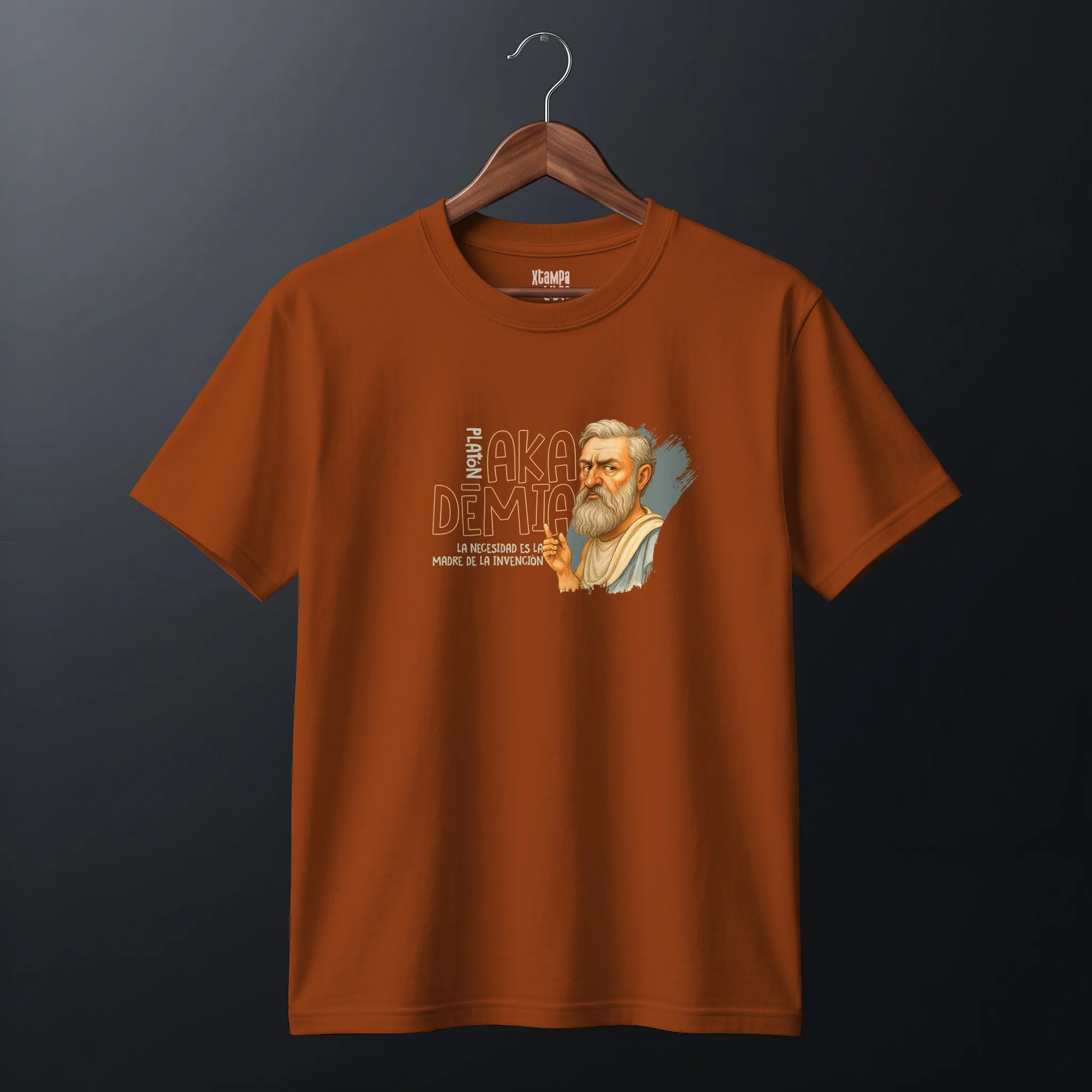 platon-35x40cms Mockup_playeras_FLAT_OCRE