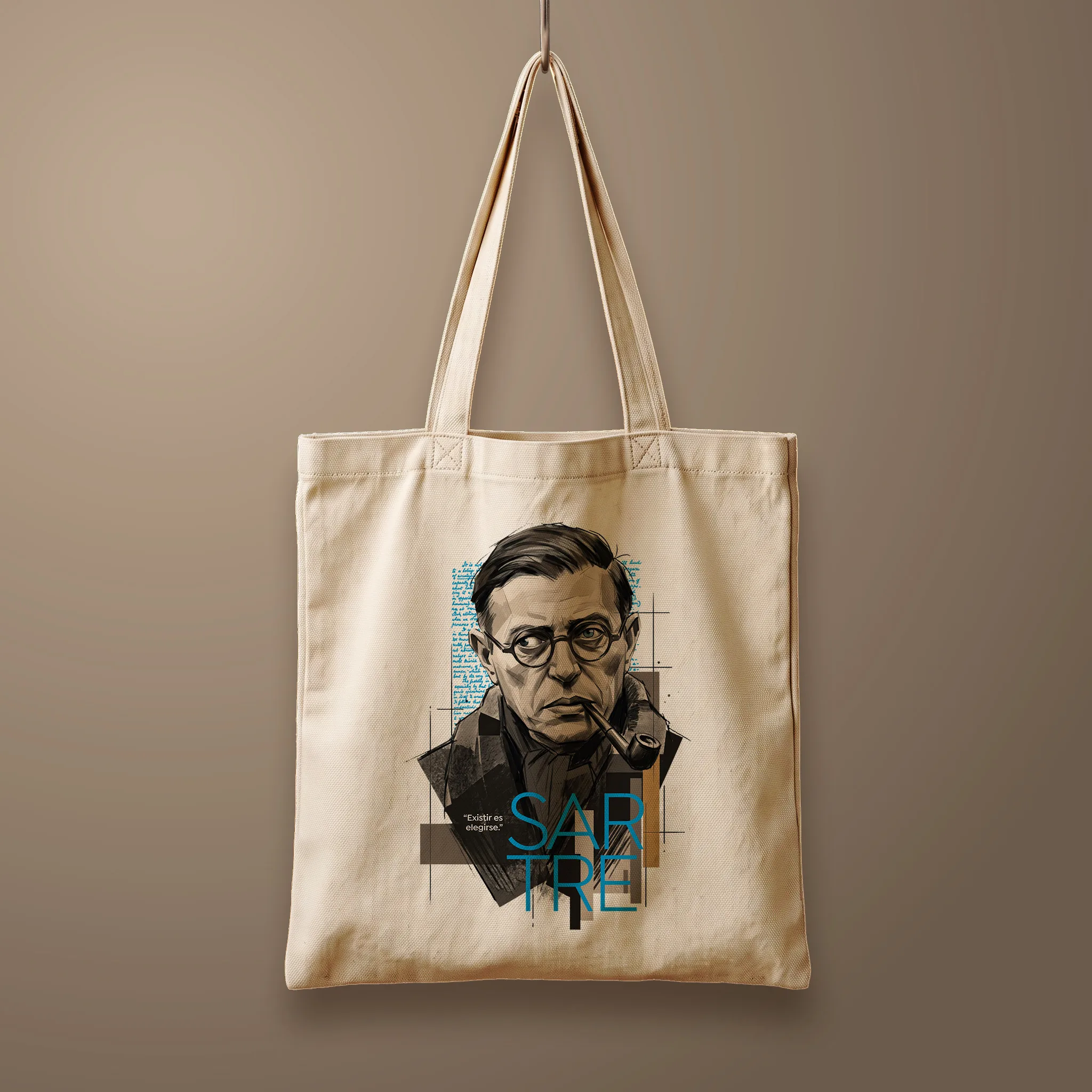 sartre_350x400_raster Bolsa Tote_flat_crudo